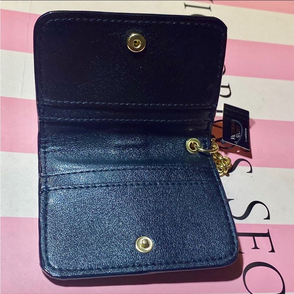 Victoria's Secret Foldable Card-Case ID Holder Keychain Wallet NEW - Picture 3 of 6